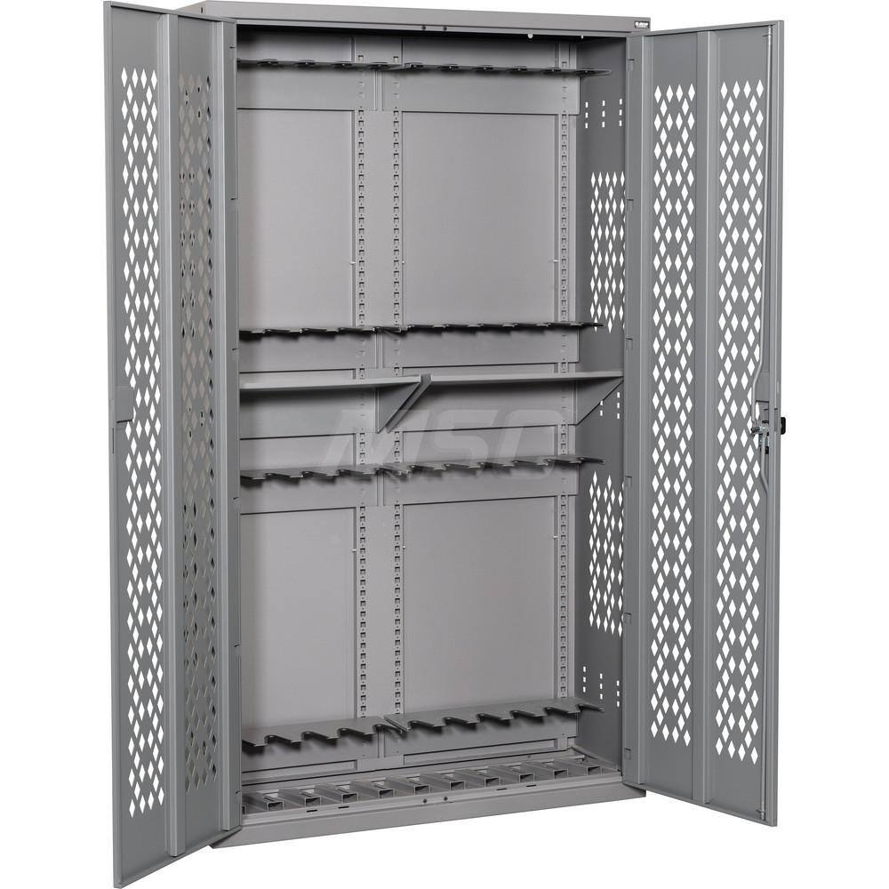 Gun Cabinets & Accessories; Type: Weapon Rack ; Width (Inch): 42 ; Depth (Inch): 15 ; Height (Inch): 72 ; Type of Weapon Accomodated: M4; M16 ; Gun Capacity: 24