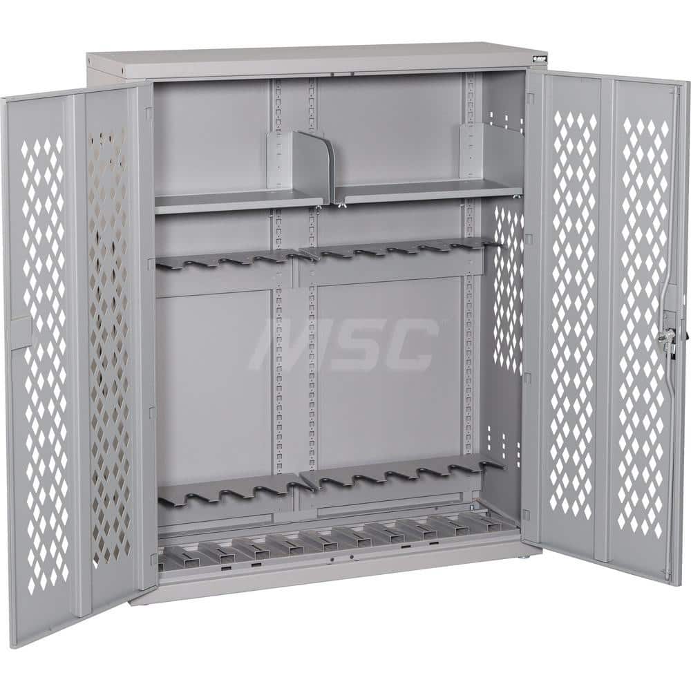 Gun Cabinets & Accessories; Type: Weapon Rack ; Width (Inch): 42 ; Depth (Inch): 15 ; Height (Inch): 50 ; Type of Weapon Accomodated: M4; M16 ; Gun Capacity: 12