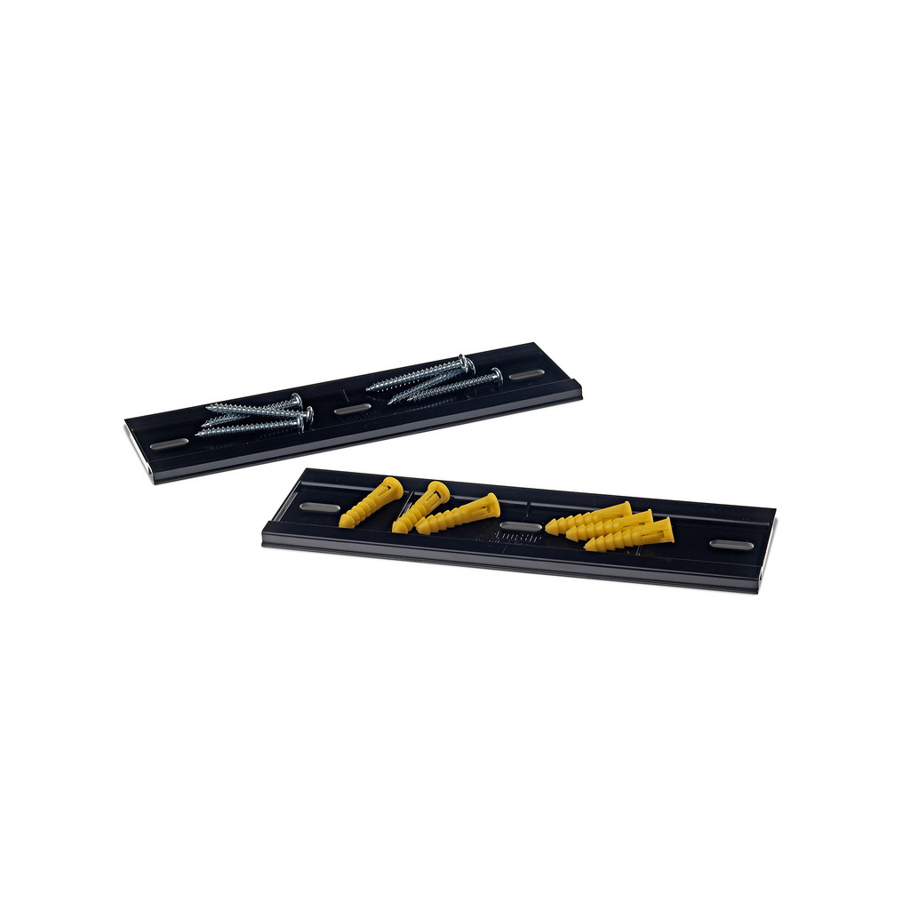 Triton Products Bin Hanging Rail: Use w/ LocBin, Black - 8.7500" Long, 0.2500" Wide, 3.2500" High, Polypropylene | Part #5-600