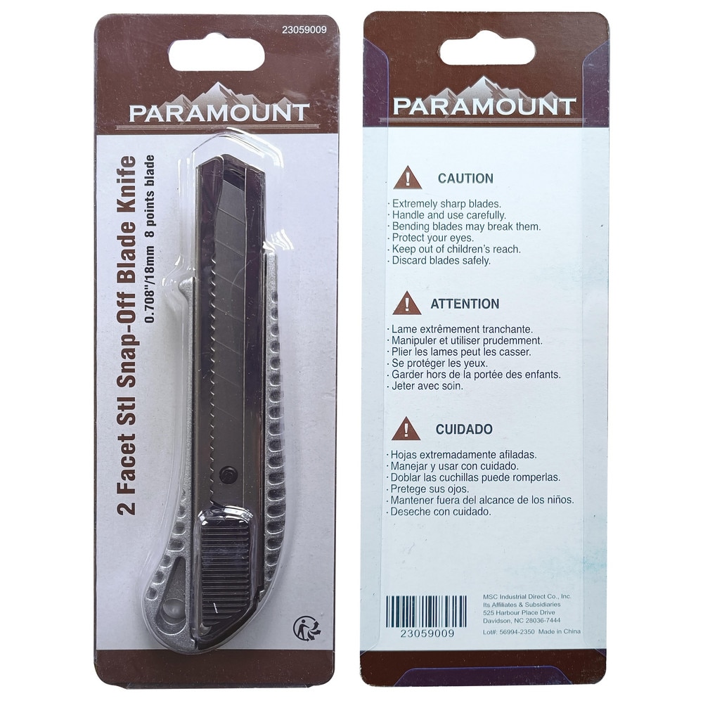 Paramount - Utility Knife: Snap-Off | MSC Direct