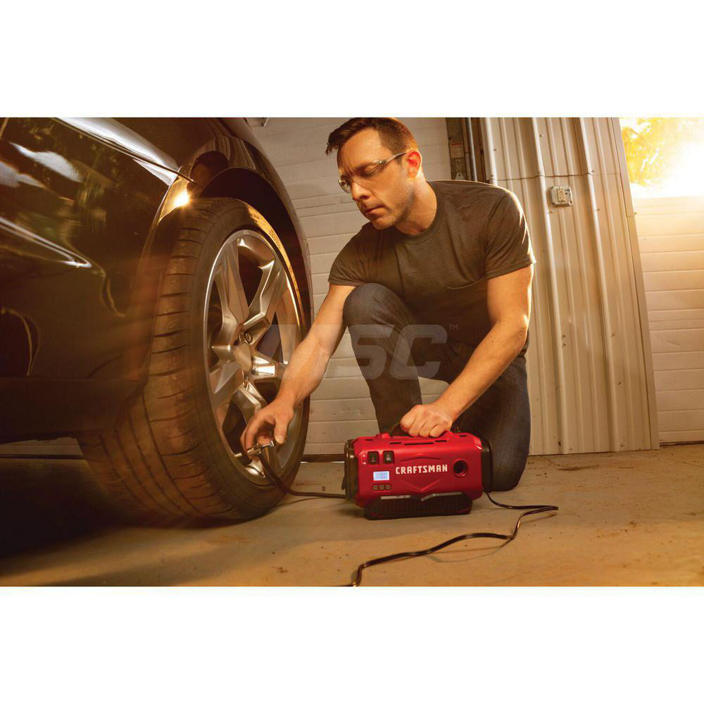 Craftsman Tire Inflators; Tool Type Air Inflator ; Power Source 12V Batteries; 120V