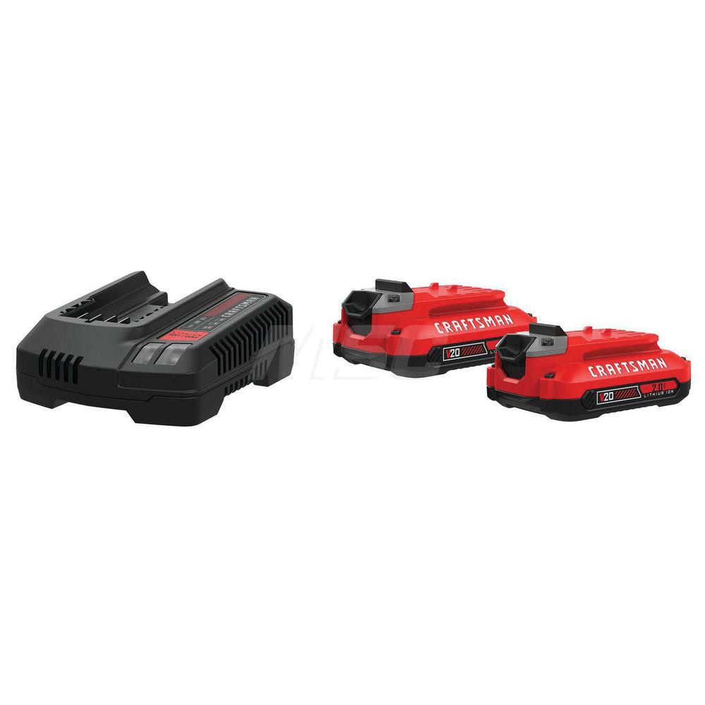 Craftsman CMCB202-2CK Power Tool Battery: 20V, Lithium-ion 