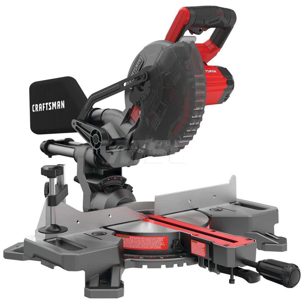 Craftsman CMCS714M1 Miter Saws; Bevel: Single ; Sliding: Yes ; Blade Diameter Compatibility: 7.25in ; Maximum Speed: 3800RPM ; Maximum Bevel Angle - Left: 47 degree ; Maximum Bevel Angle - Right: 47 degree 