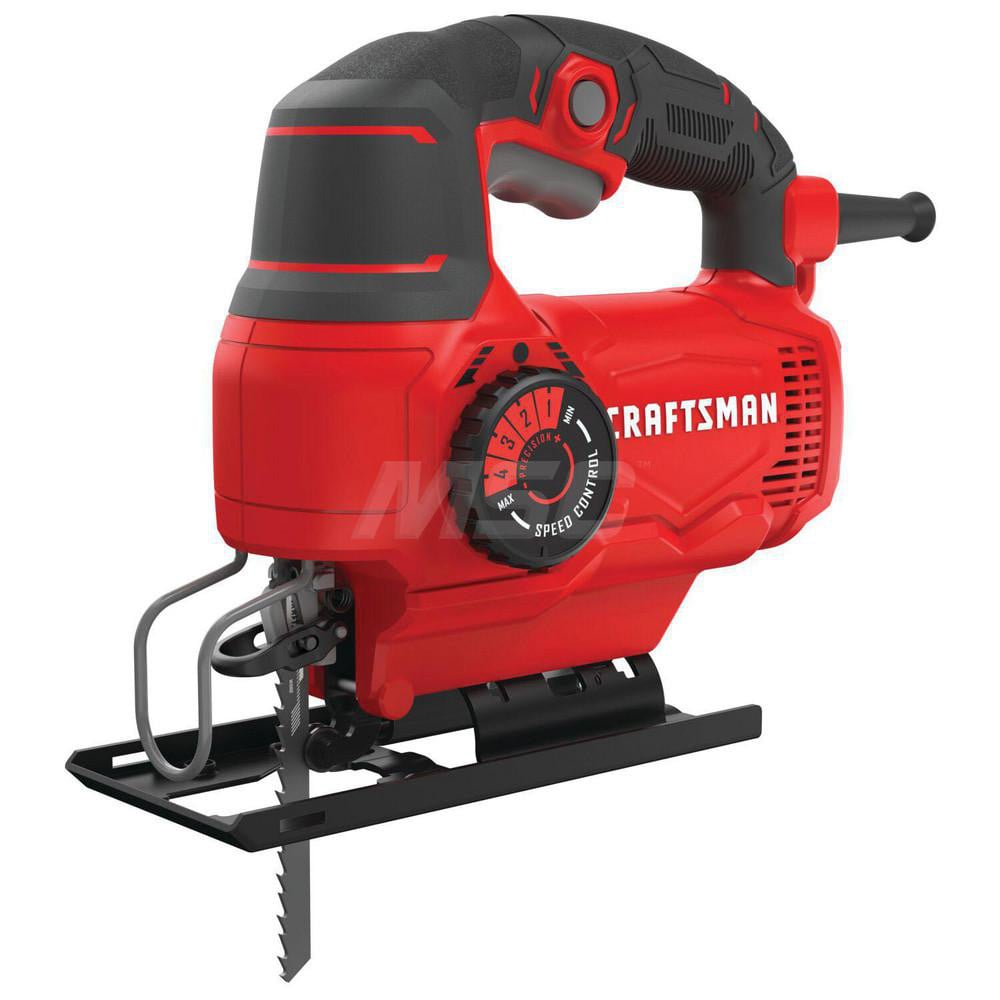 Craftsman CMES610 Electric Jigsaws; Stroke Length: 0.75 ; Amperage: 5.0000 ; Cord Length: 6 ; Stroke Type: Orbital; Straight ; Handle Type: Top Handle ; Includes: CMES610 5 Amp Jig Saw, Wood Blade Image