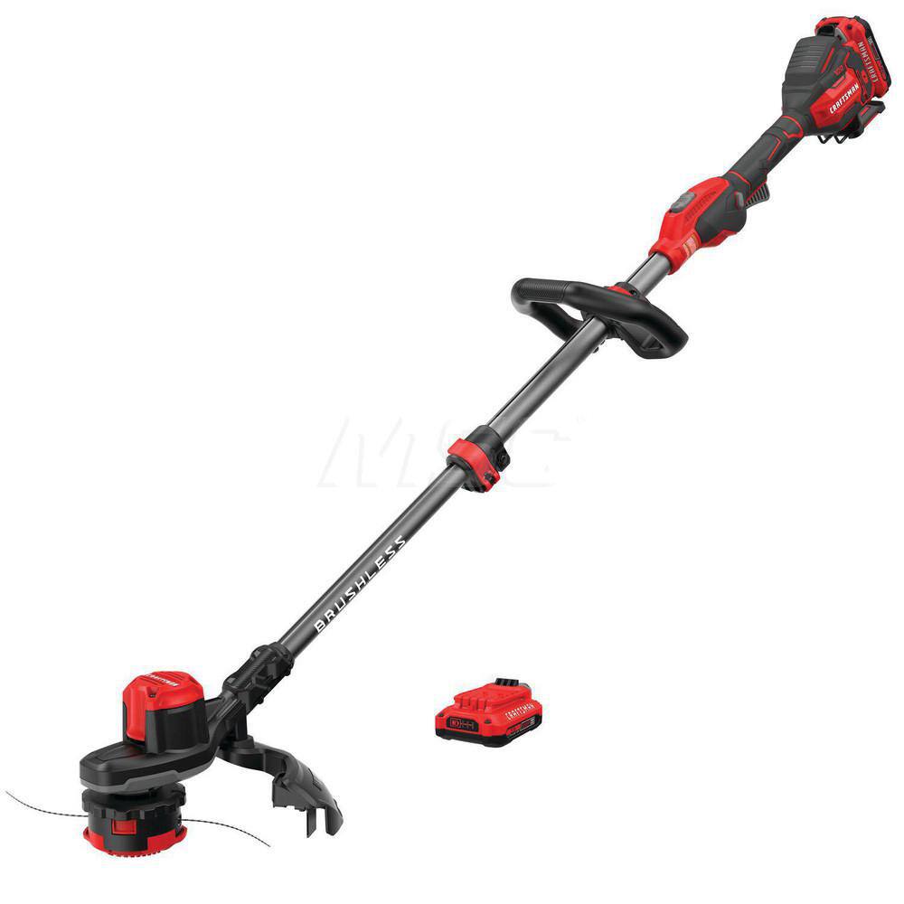 Craftsman CMCST920D2 String Trimmer: Battery Power, 13" Cutting Width, Straight Shaft 