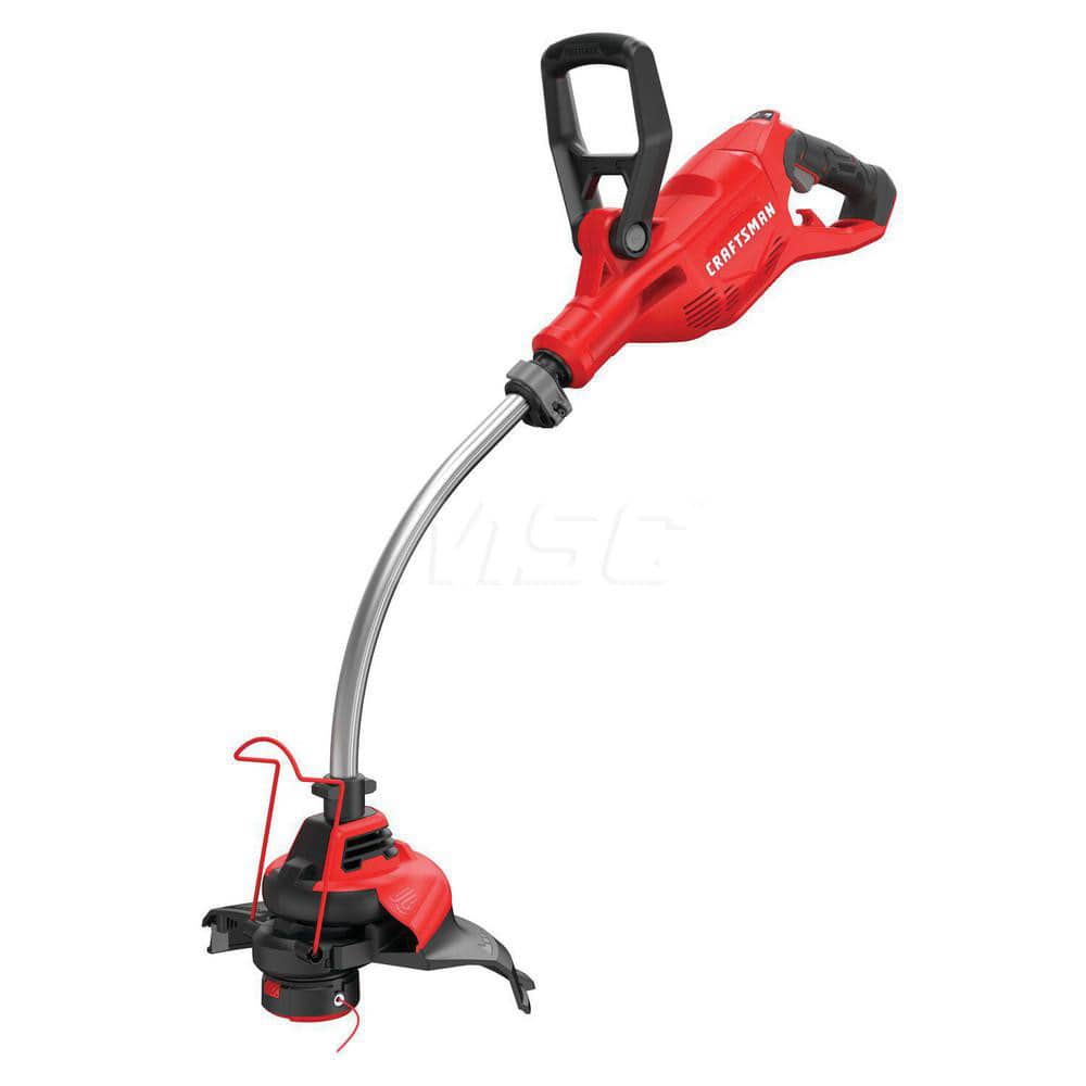 Craftsman CMESTHOS912 String Trimmer: Corded Electric Power, 14" Cutting Width, Curved Shaft, 42" Shaft Length 