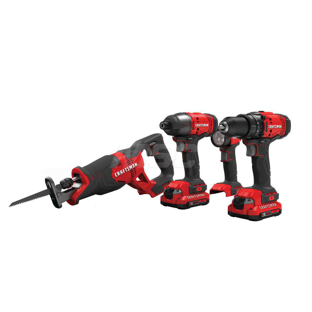 Craftsman Cordless Tool Combination Kit 20V 23069941 MSC Industrial Supply
