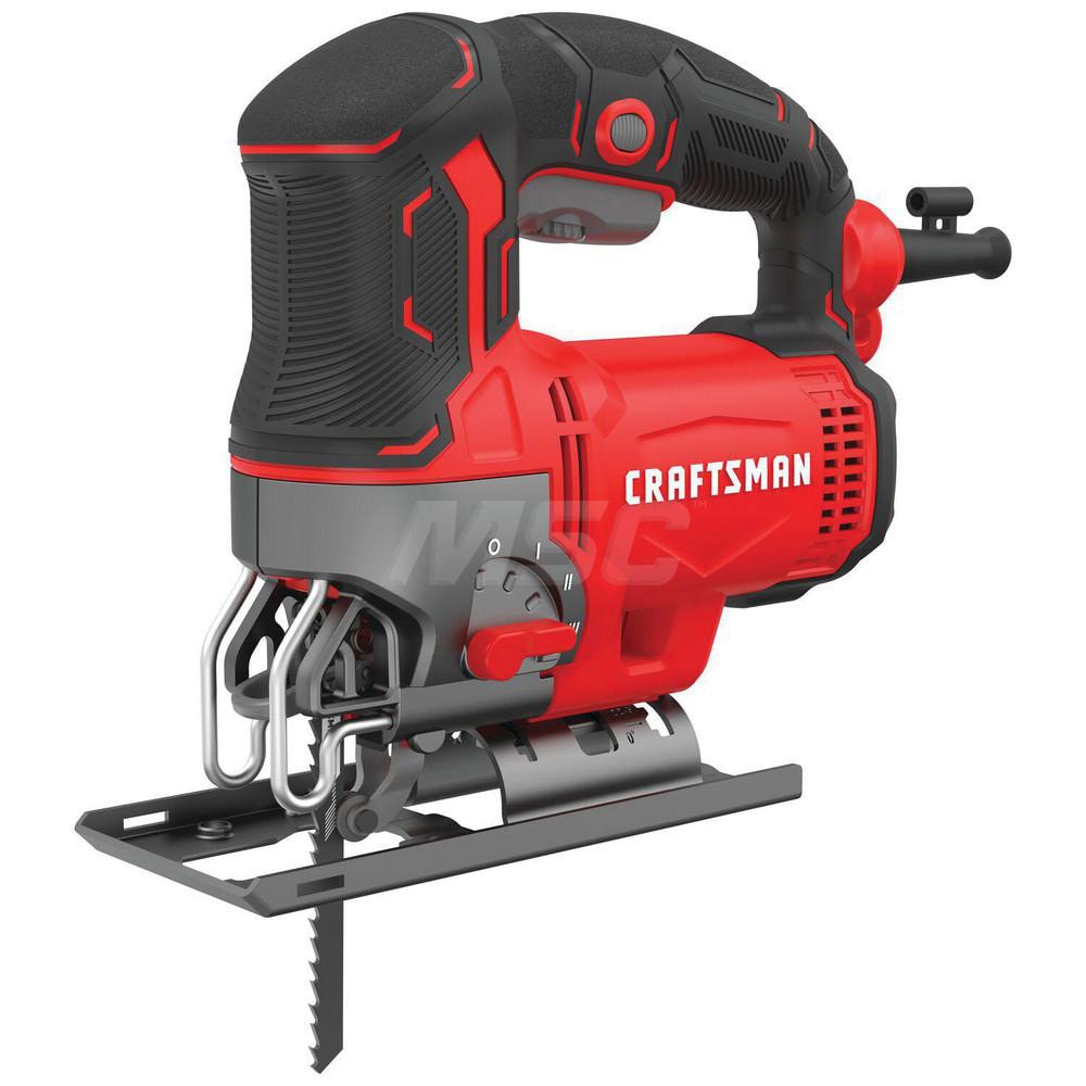 Craftsman CMES612 Electric Jigsaws; Stroke Length: 0.75 ; Amperage: 6.0000 ; Cord Length: 6 ; Stroke Type: Orbital; Straight ; Handle Type: Top Handle ; Blade Shank Type: U-Shank Image