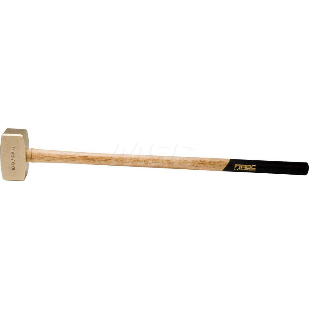 ABC Hammers 10 lb Brass Sledge Hammer, NonSparking, NonMarring, 21