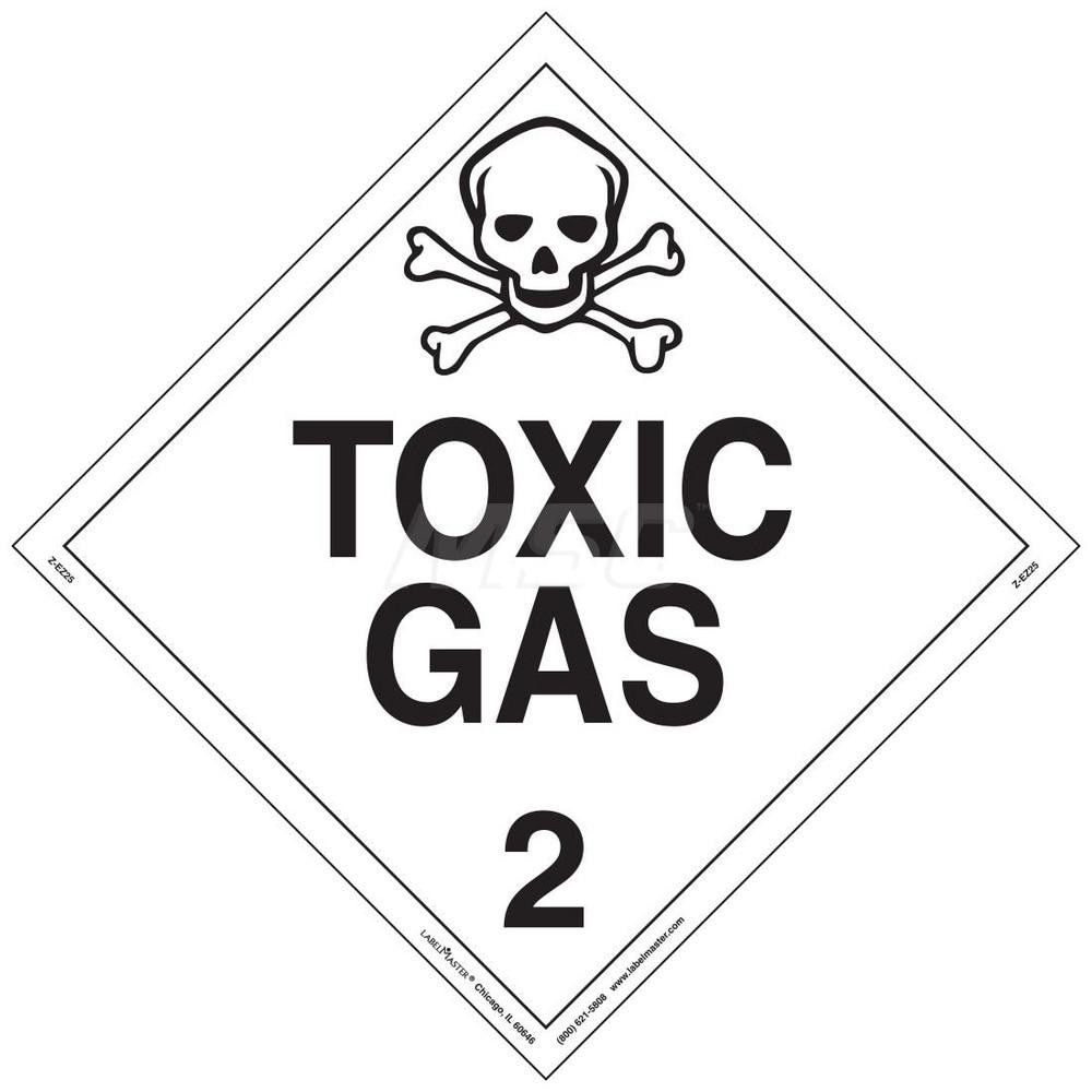 Labelmaster Dot Placards Holders Type Placard Legend Toxic Gas