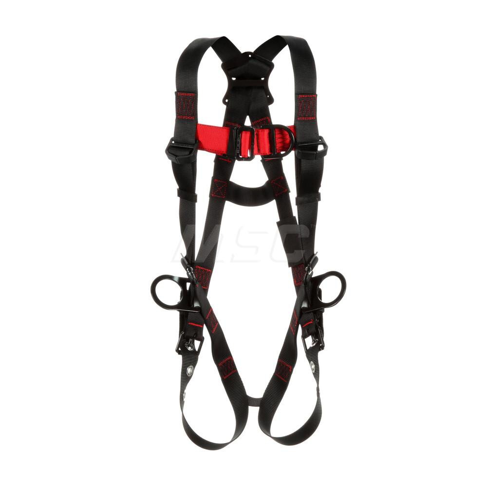 Fall Protection Harnesses: 420 Lb, Vest Style, Size 2X-Large, For Climbing & Positioning, Polyester, Back Front & Side