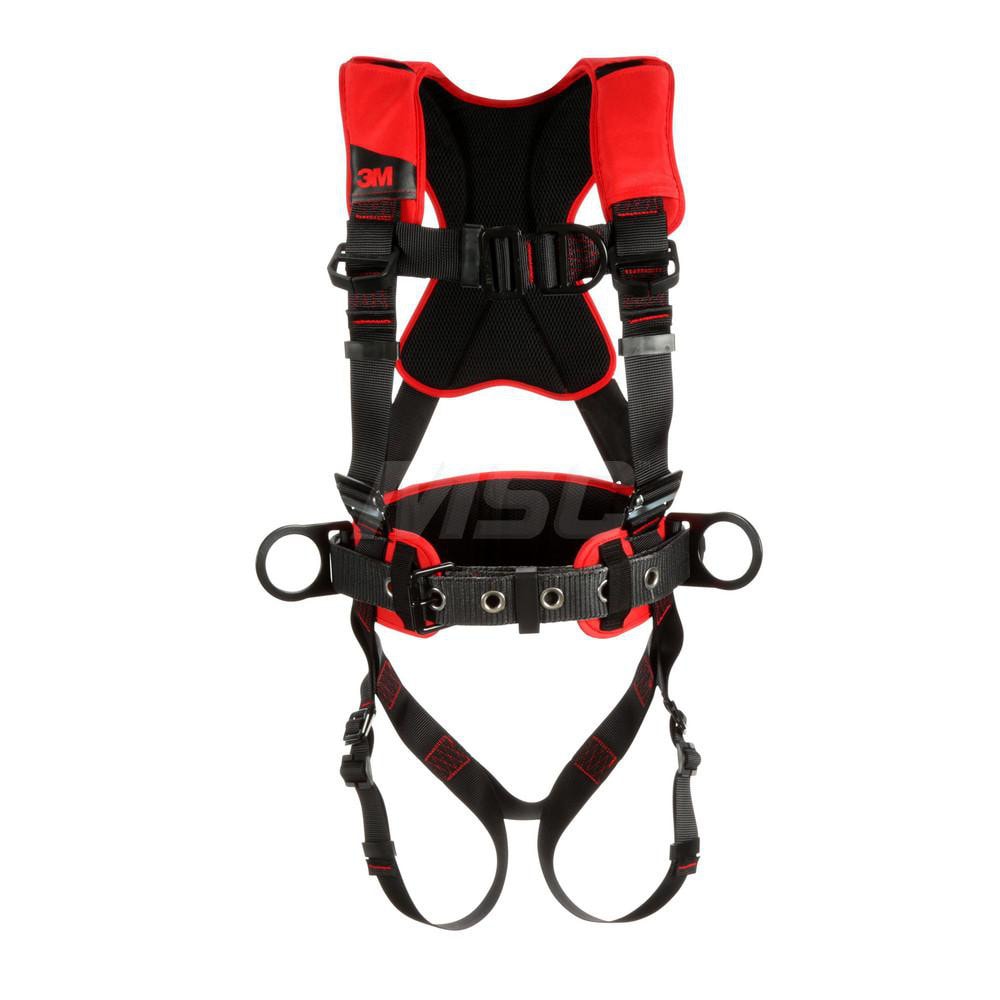 Fall Protection Harnesses: 420 Lb, Construction Style, Size Small, For Climbing & Positioning, Polyester, Back Front & Side