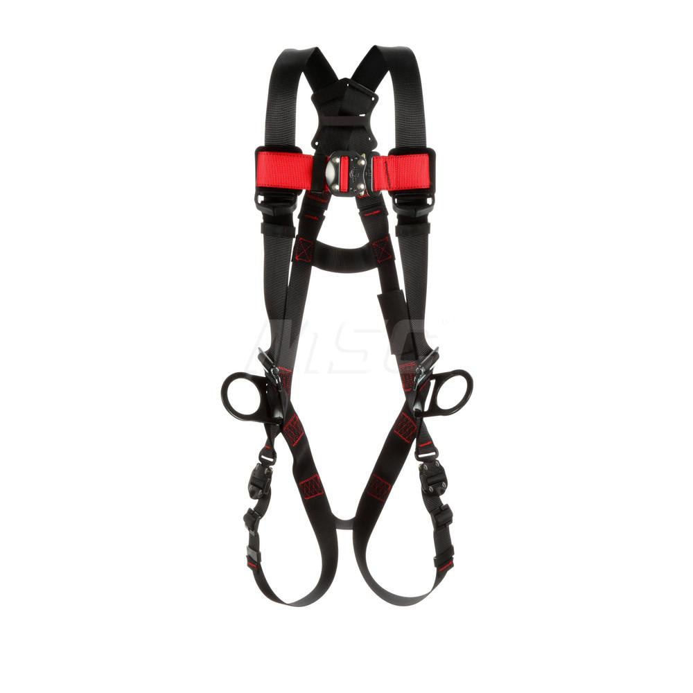 Fall Protection Harnesses: 420 Lb, Vest Style, Size X-Large, For Positioning, Polyester, Back & Side