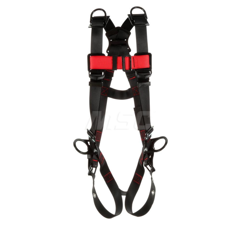 Fall Protection Harnesses: 420 Lb, Vest Style, Size Small, For Positioning Retrieval & Rescue, Polyester, Back Shoulder & Side