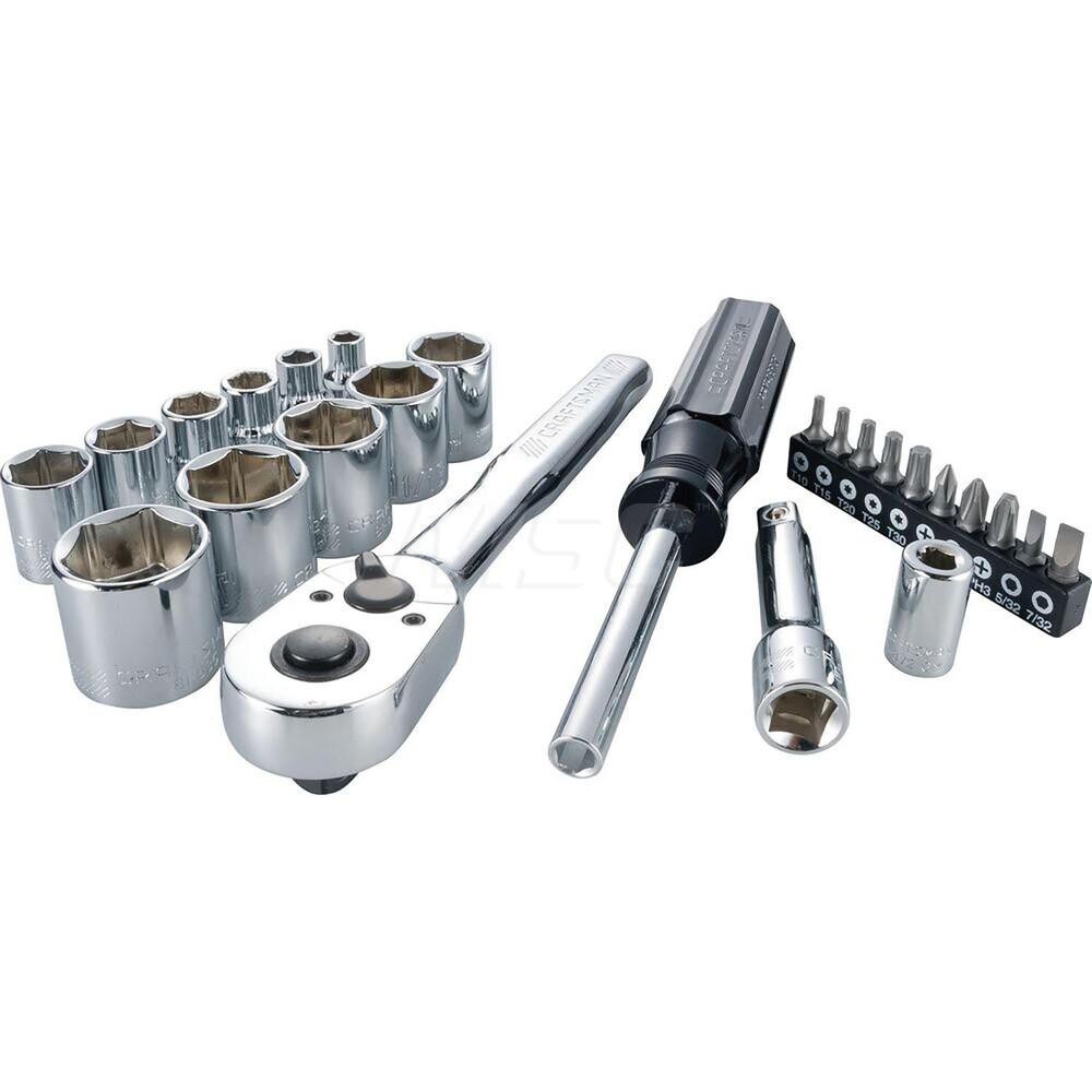 Combination Hand Tool Set: 3/8" Drive
