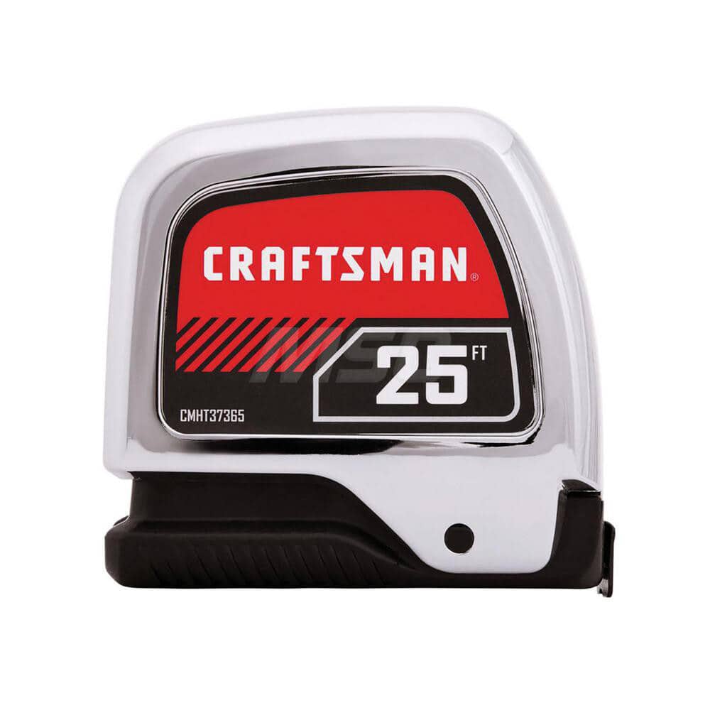 Craftsman CMHT37365S Tape Measure: 25 Long, 1" Width, White Blade 