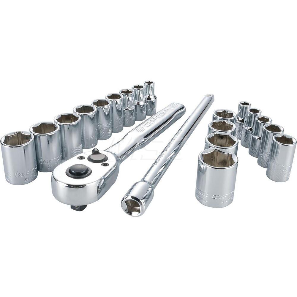 Combination Hand Tool Set: 1/4" Drive