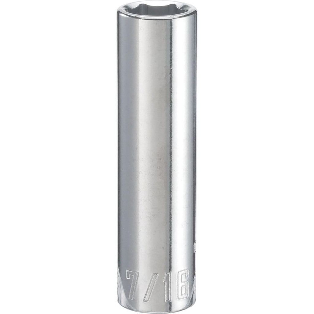 Craftsman Low Profile Hand Socket: 3/8" Drive, 7/16" Socket, 6-Point - Polished Chrome Finish | Part #CMMT43331-OLD