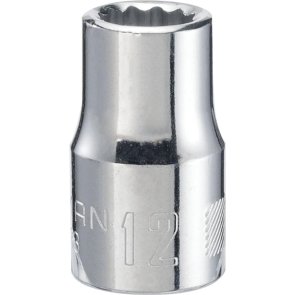 Craftsman Low Profile Hand Socket: 1/2" Drive, 12.00 mm Socket, 12-Point - Polished Chrome Finish | Part #CMMT44233-OLD