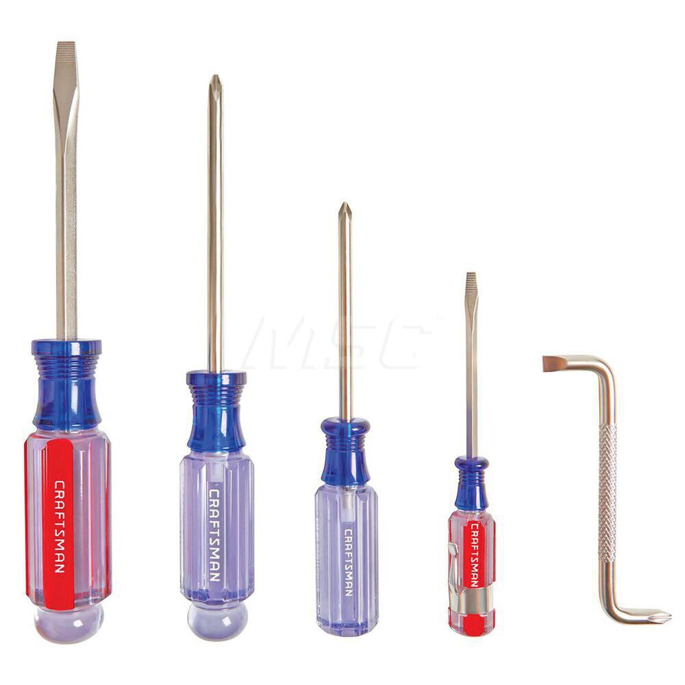 5 pc. SCREWDRIVER SET COMMON SIZES - The Westview Shop