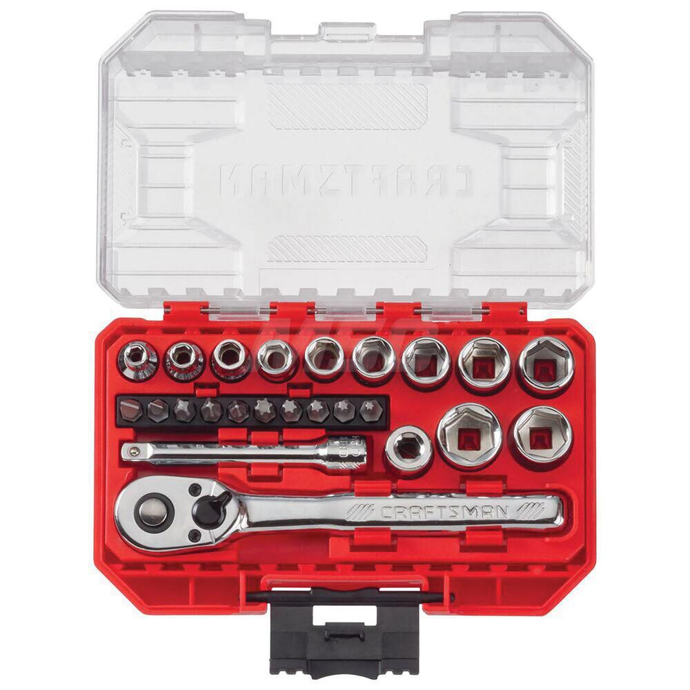 Combination Hand Tool Set: 1/4" Drive