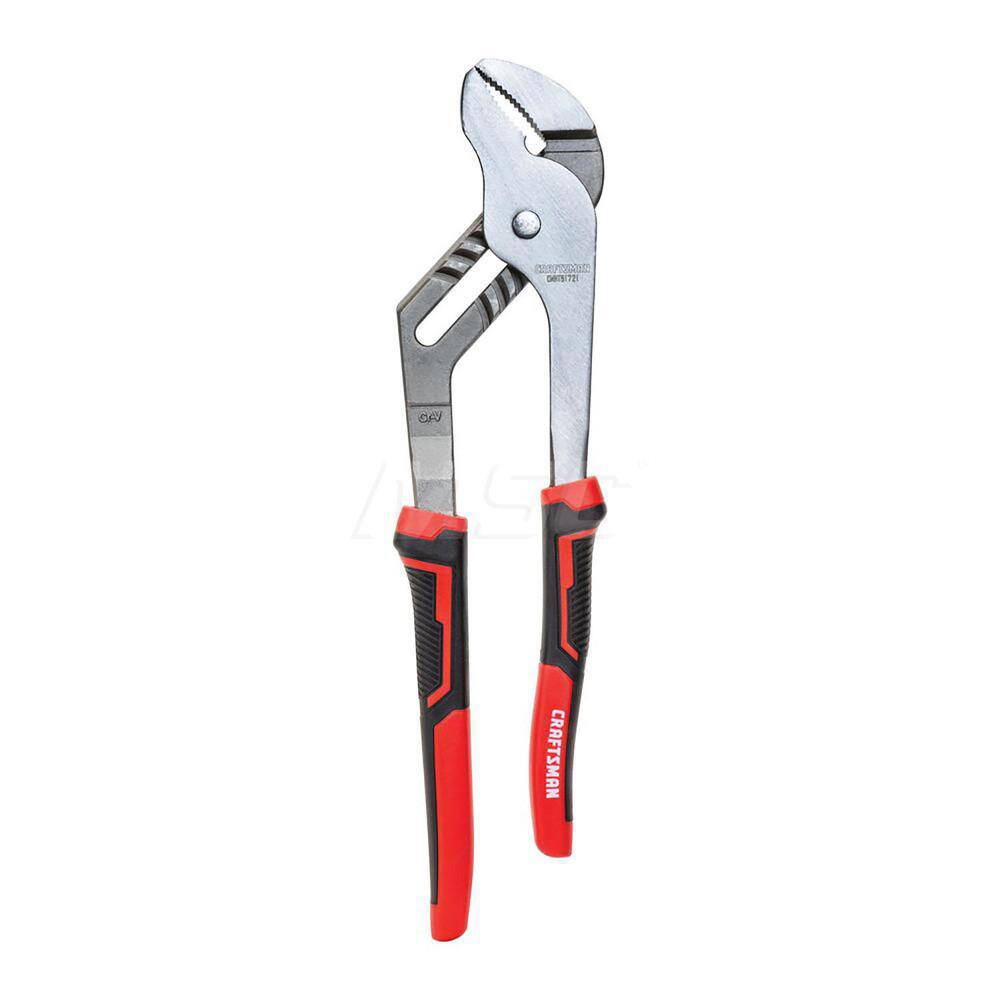 Tongue & Groove Plier: 12" OAL, 2.5" Cutting Capacity
