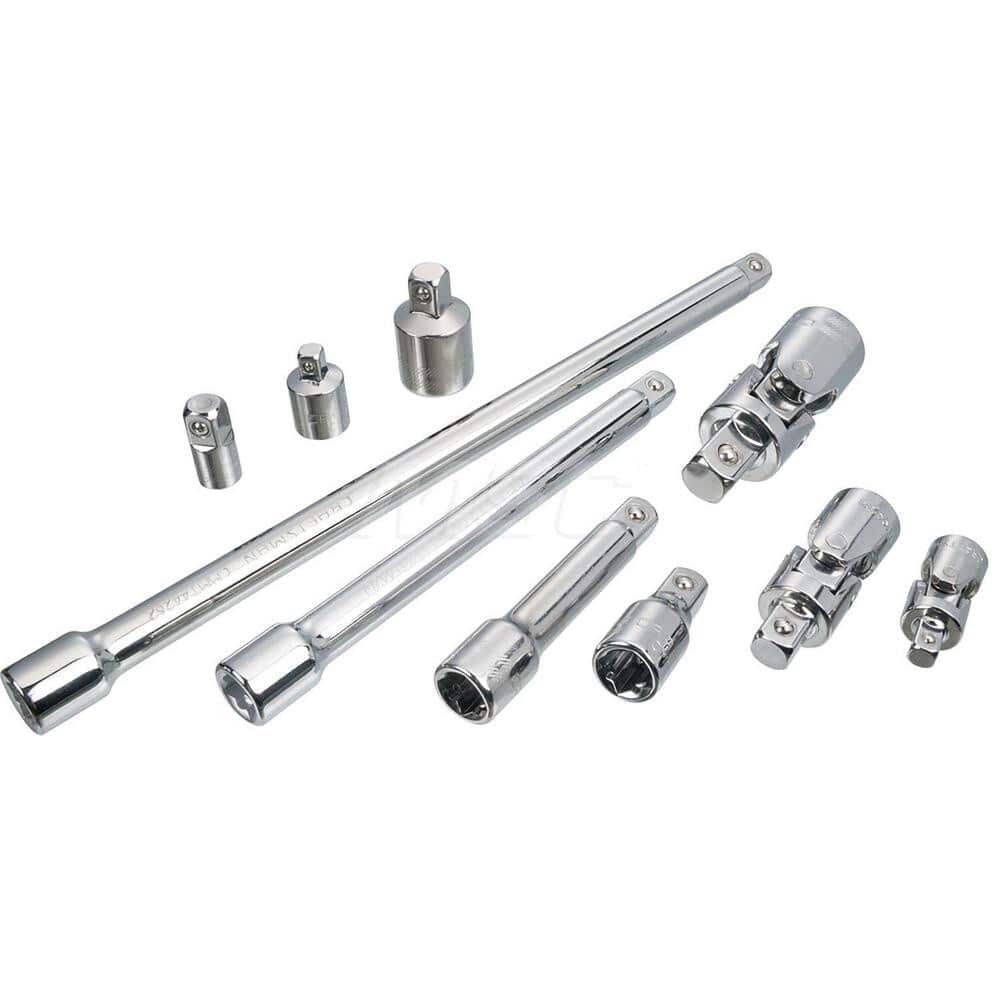 Craftsman CMMT42351 Socket Adapter & Universal Sets; Type: Accessory Set ; Universal Size (Inch): 1/4, 3/8, 1/2 ; Adapter Size (Inch): 3/8 ; Number of Pieces: 10.000 