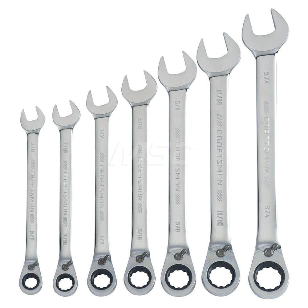 Craftsman Wrench Set: Pc, Inch 23177785 MSC Industrial Supply