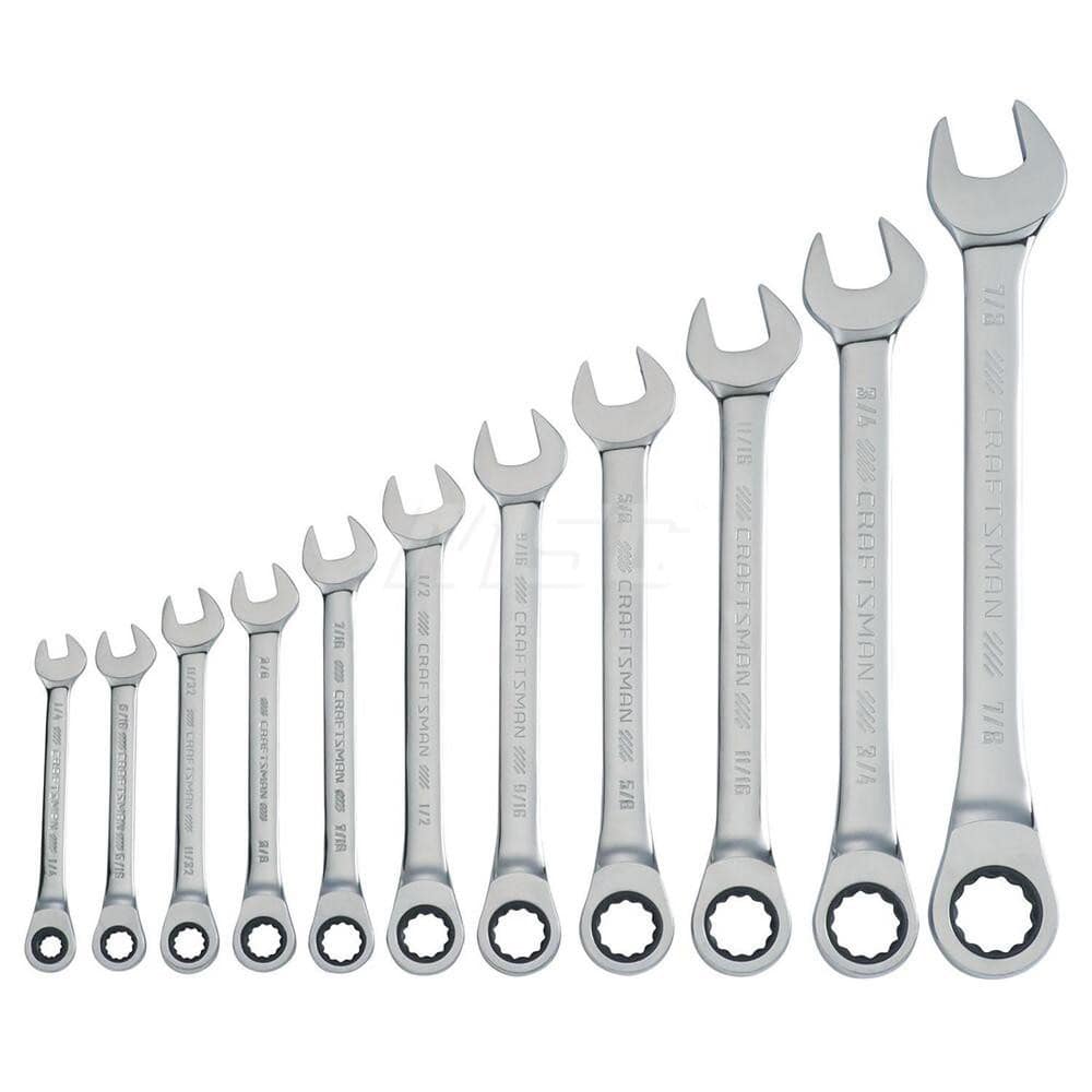 Craftsman CMMT87022 Wrench Set: 11 Pc, Inch 