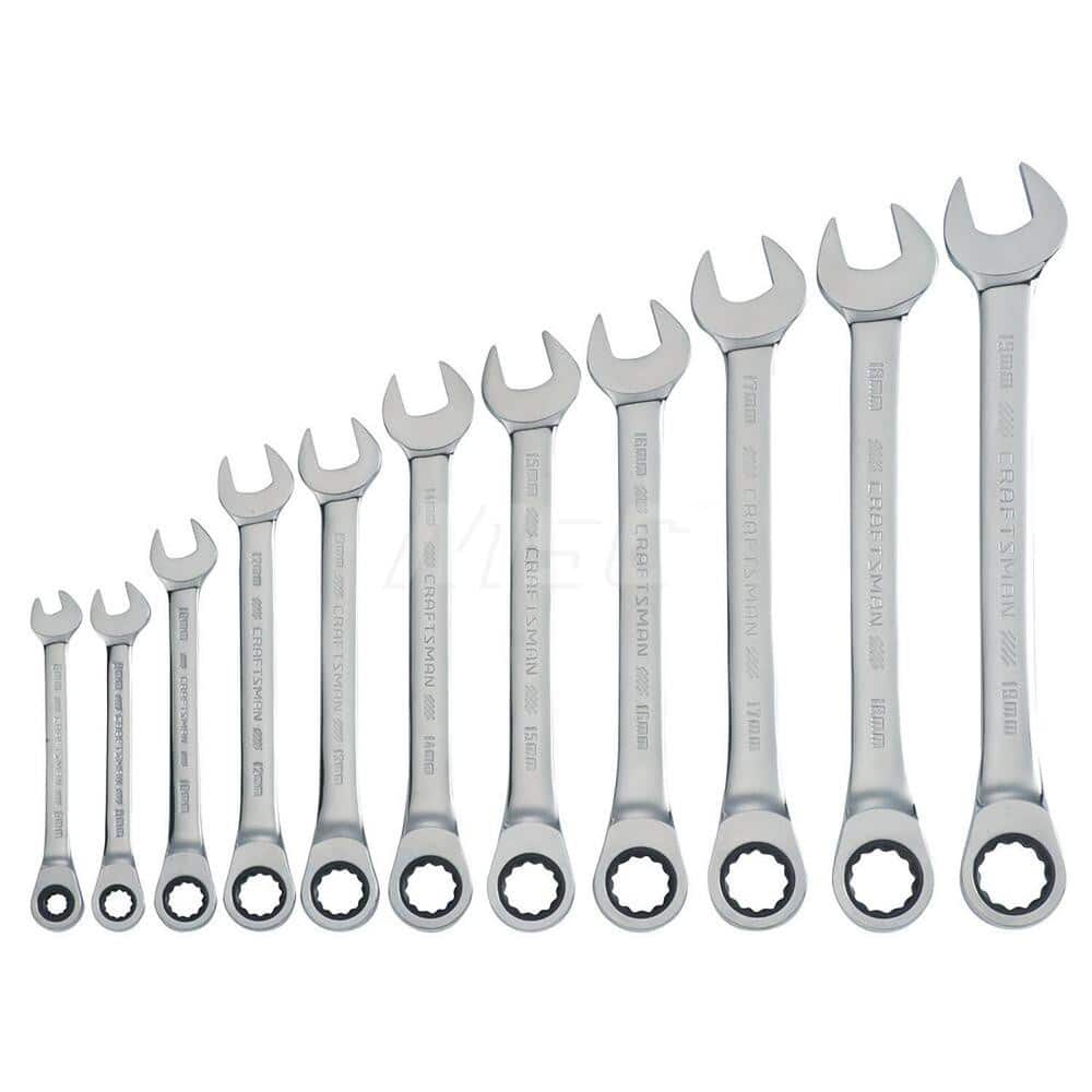 Craftsman CMMT87021 Wrench Set: 11 Pc, Metric 