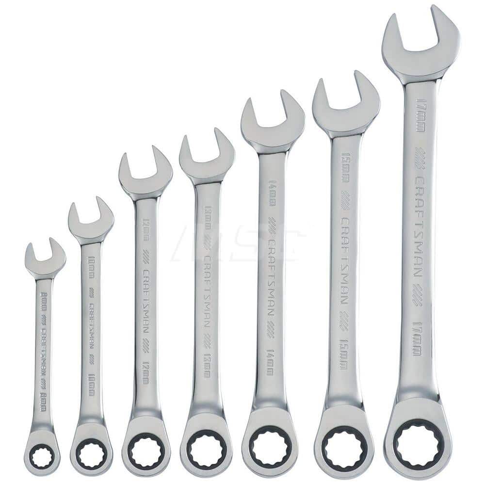 Craftsman CMMT87019 Wrench Set: 7 Pc, Metric 