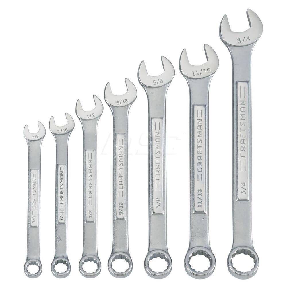 Craftsman CMMT87016 Wrench Set: 7 Pc, Inch 