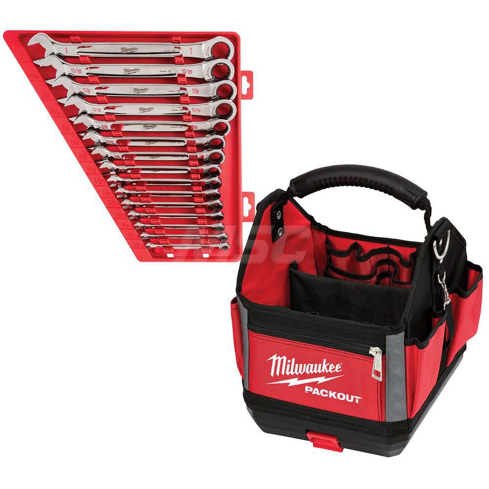 Wrench Set: 15 Pc, Inch