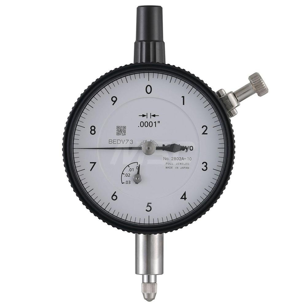 Mitutoyo 2802A-10 Dial Drop Indicator: 0 to 0.03" Range, 0-10 Dial Reading, 0.0001" Graduation Image