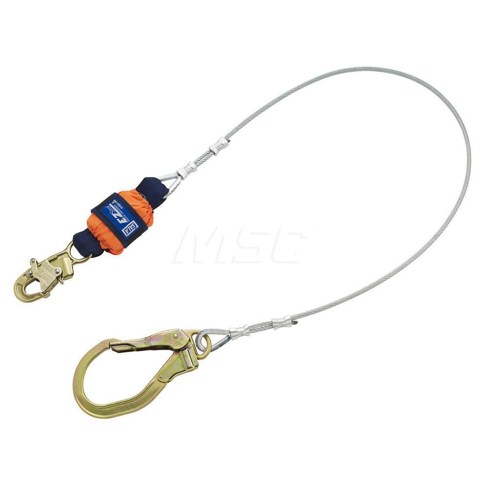 Lanyards & Lifelines; Load Capacity: 310lb; 141kg ; Lifeline Material: Steel ; Capacity (Lb.): 310 ; End Connections: Snap Hook ; Maximum Number Of Users: 1 ; Anchorage Connection: Rebar Hook