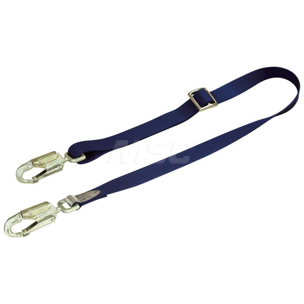 Lanyards & Lifelines; Load Capacity: 310lb; 141kg ; Lifeline Material: Nylon ; Capacity (Lb.): 310 ; End Connections: Snap Hook ; Maximum Number Of Users: 1 ; Harness Connection: Snap Hook; Locking Swivel Snap Hook