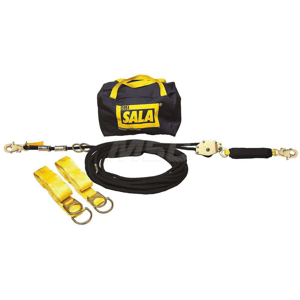 Lanyards & Lifelines; Load Capacity: 310lb; 141kg ; Lifeline Material: Nylon ; Capacity (Lb.): 310 ; End Connections: Snap Hook ; Maximum Number Of Users: 2 ; Installation Type: Temporary