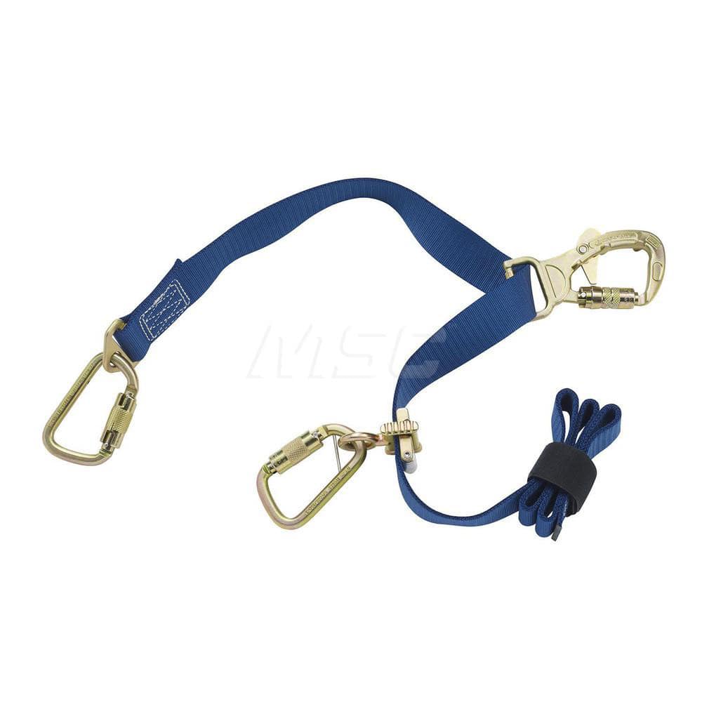 Lanyards & Lifelines; Load Capacity: 310lb; 141kg ; Lifeline Material: Polyester ; Capacity (Lb.): 310 ; End Connections: Carabiner ; Maximum Number Of Users: 1 ; Standards: OSHA