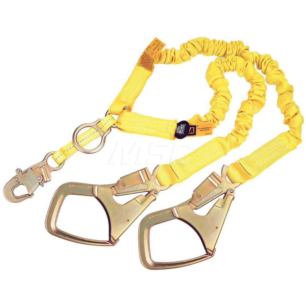 Lanyards & Lifelines; Load Capacity: 310lb; 141kg ; Lifeline Material: Polyester ; Capacity (Lb.): 310 ; End Connections: Snap Hook ; Maximum Number Of Users: 1 ; Anchorage Connection: Rebar Hook