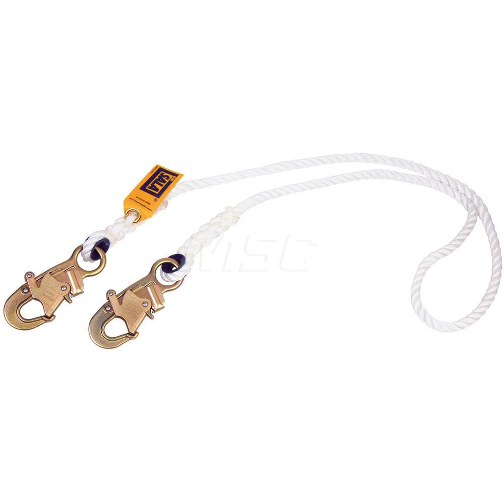 Lanyards & Lifelines; Load Capacity: 310lb; 141kg ; Lifeline Material: Polyester ; Capacity (Lb.): 310 ; End Connections: Snap Hook ; Maximum Number Of Users: 1 ; Anchorage Connection: Snap Hook