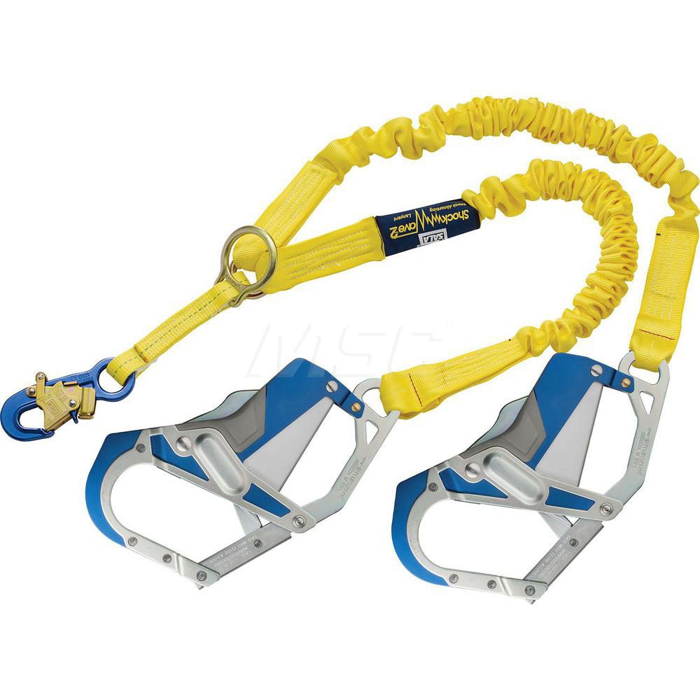 Lanyards & Lifelines; Load Capacity: 310lb; 141kg ; Lifeline Material: Polyester ; Capacity (Lb.): 310 ; End Connections: Snap Hook ; Maximum Number Of Users: 1 ; Anchorage Connection: Snap Hook