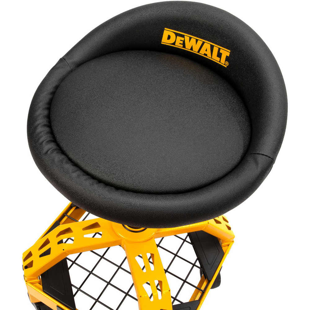DeWALT - Swivel & Adjustable Stools: Base Type: Steel; Seat Material ...