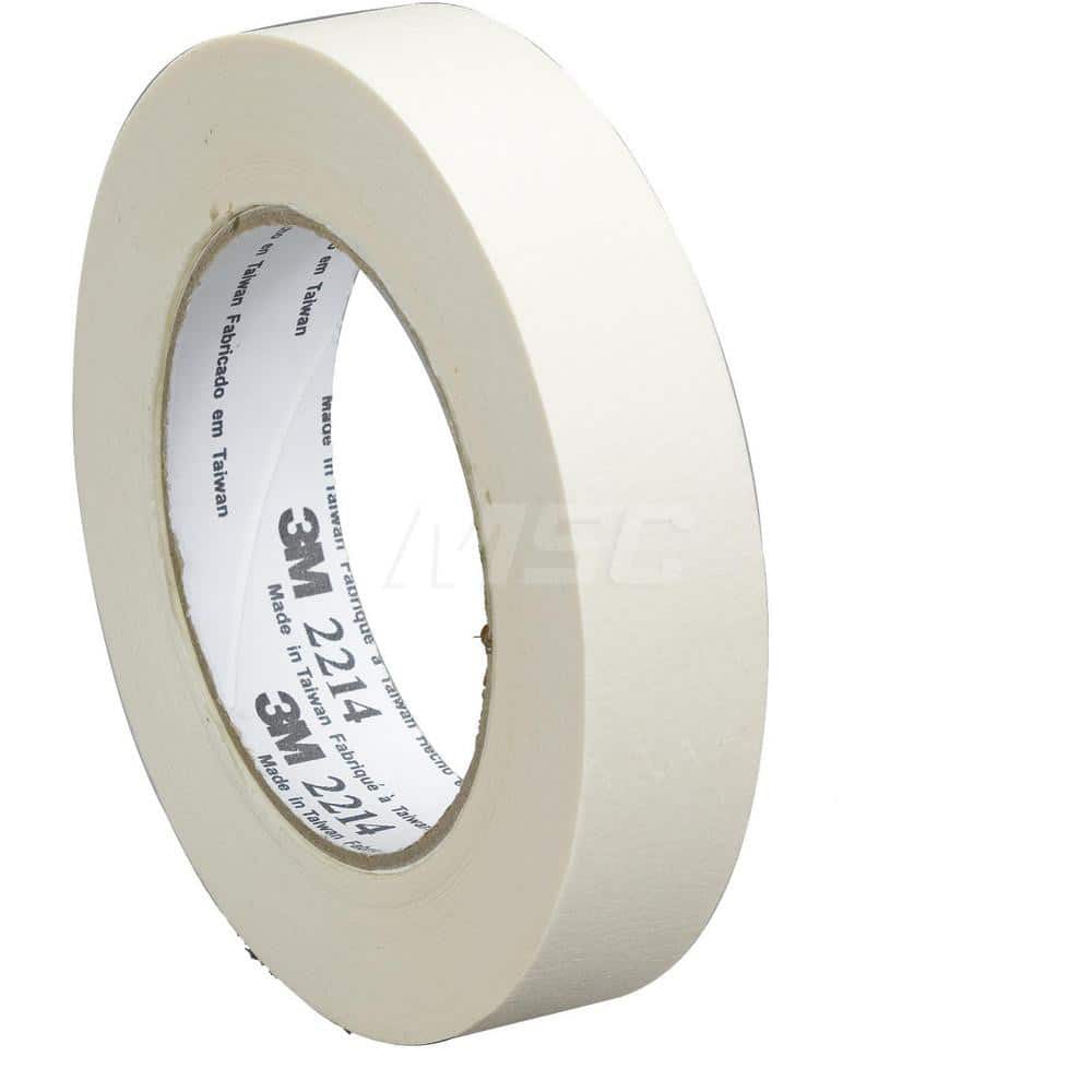 Masking Tape: 2 Wide, 60 yd Long, 4.8 mil Thick, Tan