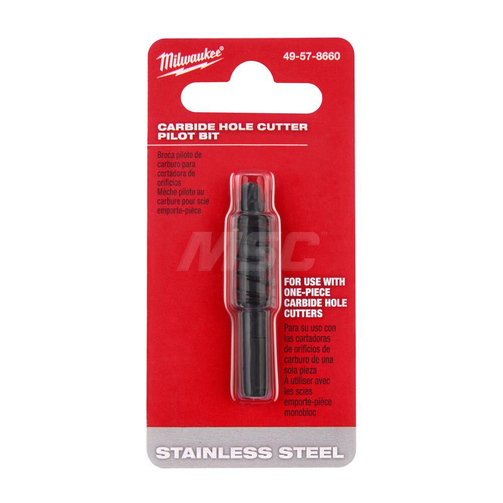Hole Saw Arbor: 3-Flat Shank, No Pilot