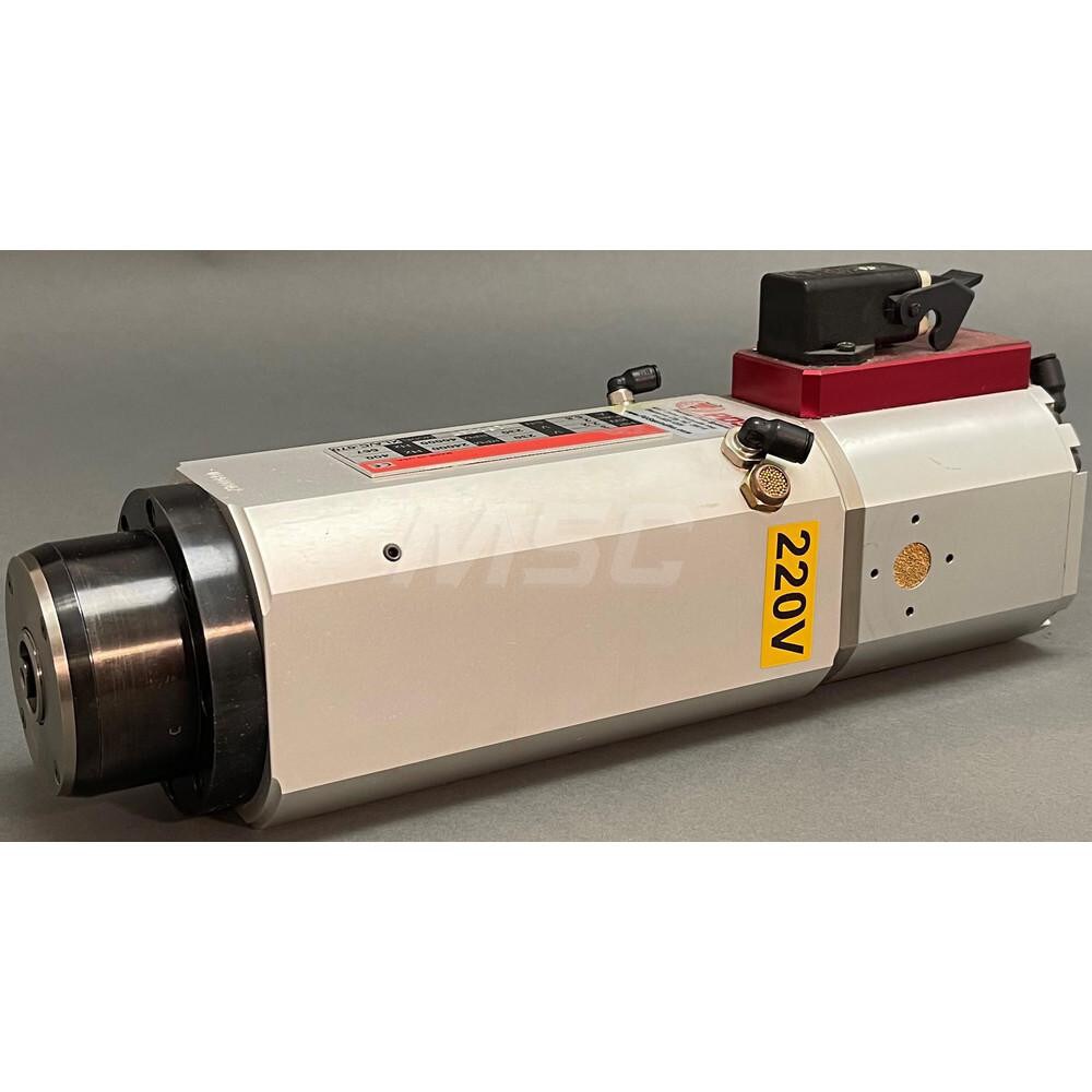 Electric High-Speed Spindles; RPM: 40000.000 ; Application: Milling; Drilling; Threading; Grinding; Cutting; Deburring; Sawing; Polishing; Sanding ; Wattage: 2200.000 ; Body Style: ISO 20 ; Overall Length (Decimal Inch): 14.63 ; Brushless Motor: No