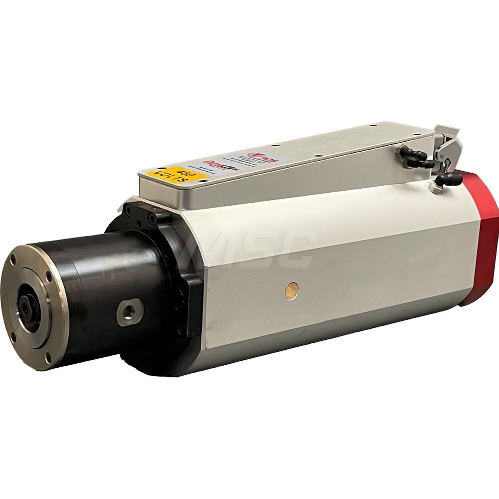 Electric High-Speed Spindles; RPM: 15000.000 ; Application: Milling; Drilling; Threading; Grinding; Cutting; Deburring; Sawing; Polishing; Sanding ; Wattage: 10500.000 ; Body Style: HSK F63 ; Overall Length (Decimal Inch): 21.87 ; Brushless Motor: No