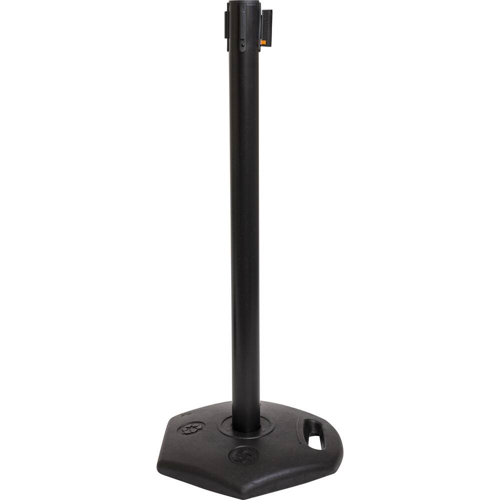 Free Standing Stanchion Post: 40" High, 2-1/2" Dia, Plastic & Polymer Post