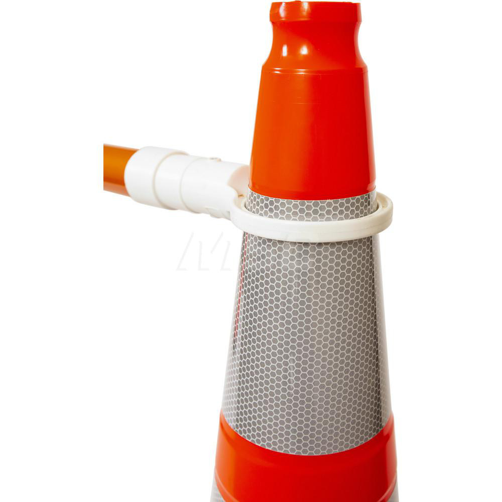 Xpress SAFETY Telescoping Traffic Cone Bar Orange, ABS, 2' Long Dia