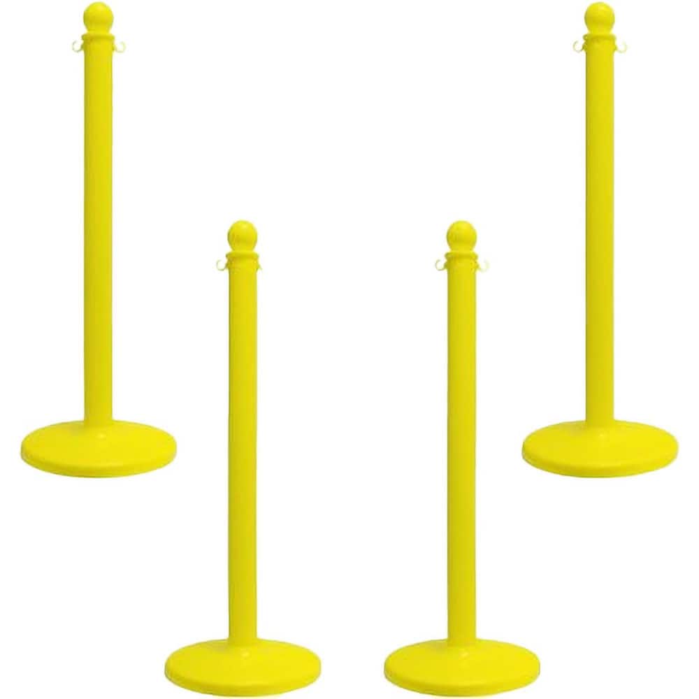 Xpress SAFETY SPBY32G14 Free Standing Post Kit: 40" High, 2" Dia, Plastic Post 