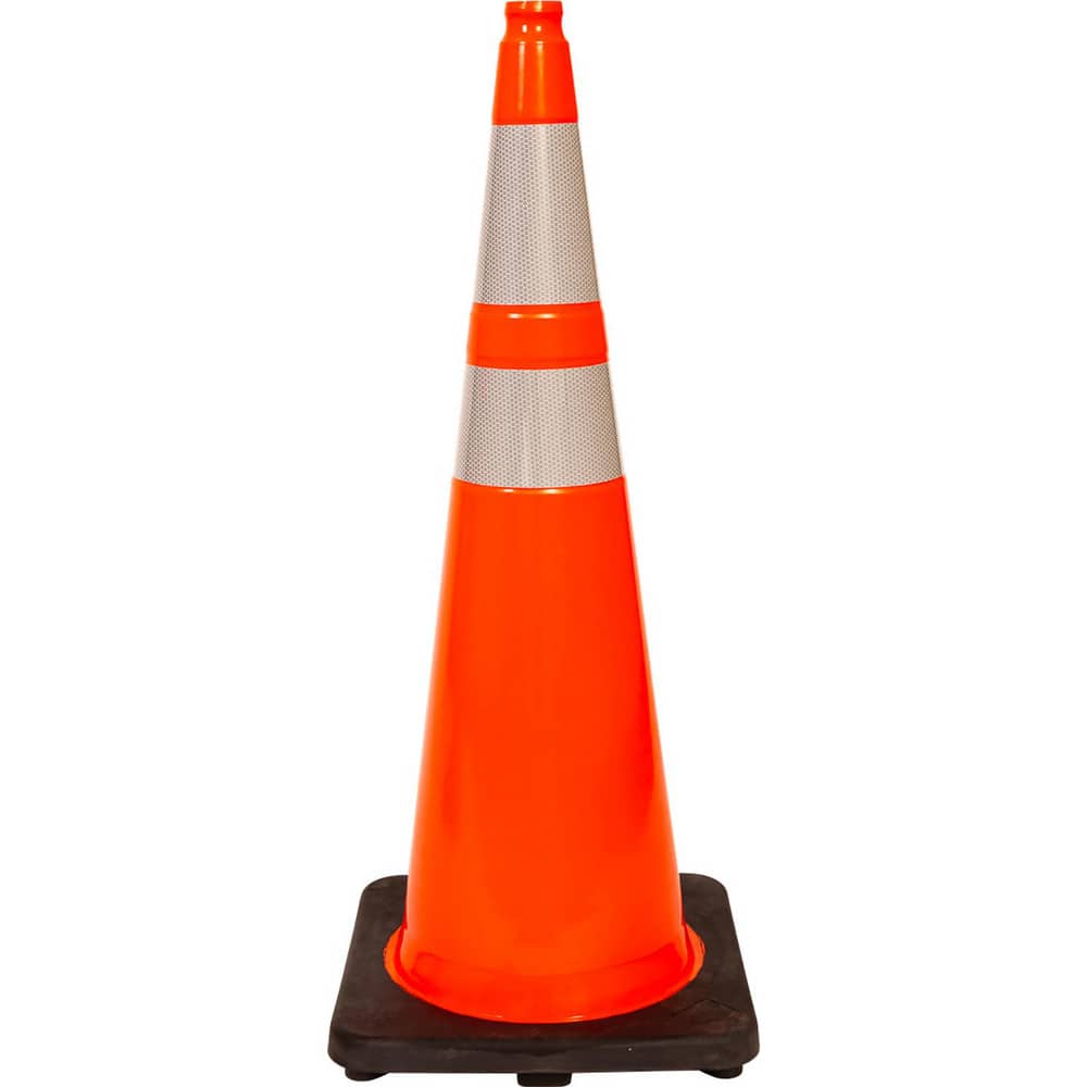 Traffic Cone: Polyvinylchloride, 36" OAH, Orange
